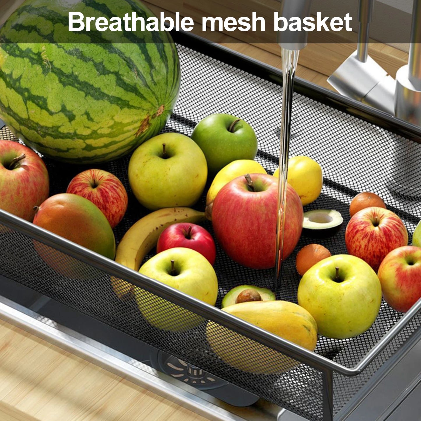 5 Tier Stackable Metal Mesh Storage Basket